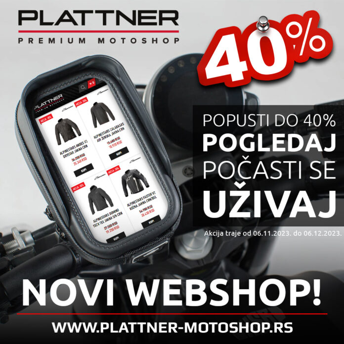 Plattner online motoshop pušten u etar!