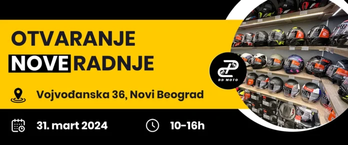 DD Moto otvara prodavnicu moto opreme u Beogradu!