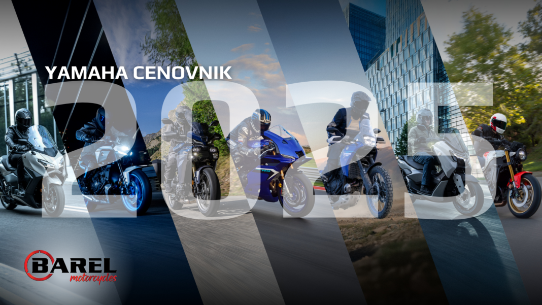 Yamaha cenovnik motocikala za 2025. godinu