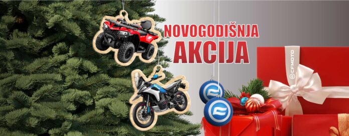 CFMOTO novogodišnja sniženja na motocikle i četvorotočkaše